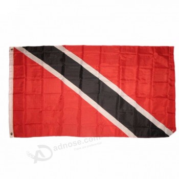 Impression numérique polyester style imprimé Drapeau du pays de Trinité-et-Tobago
