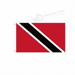 트리니다드 토바고의 국기에 걸려 3x5ft 폴리 에스테르 배너