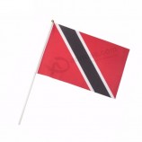 Wholesale cheap polyester Trinidad and Tobago hand flag