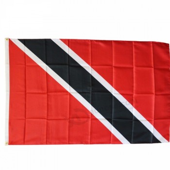 Прочный полиэстер, большой флаг Тринидада и Тобаго 3x5 футов с двойной строчкой