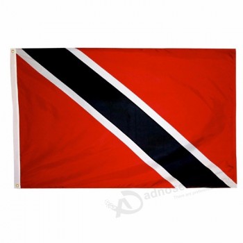 卸売デジタル印刷ポリエステル国のカスタムトリニダード・トバゴの旗