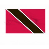 Gewohnheit alles Landlogo nationales Trinidad und Tobago kennzeichnet Polyester, kundenspezifische Flaggenflagge