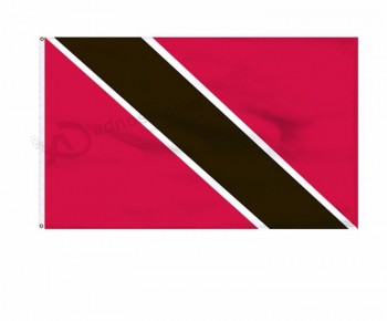 bandiere personalizzate trinidad e tobago in tutto il paese logo poliestere, bandiera stamina personalizzata