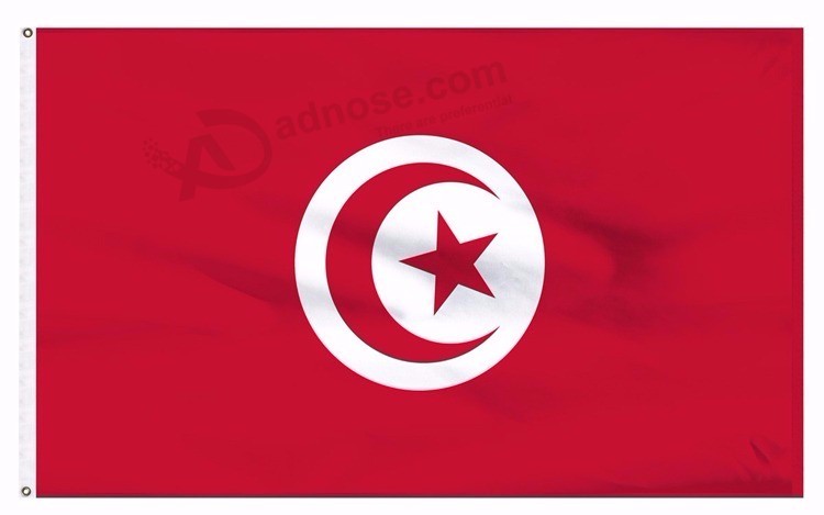 Copa do mundo de 2018 tunísia futebol time fã bandeira nacional