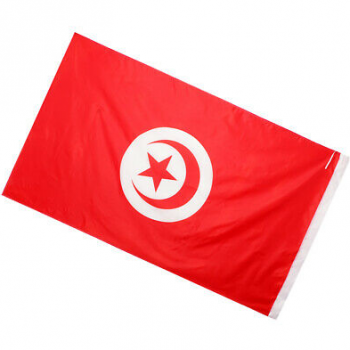 Tunesien Nationalflagge Banner lebendige Farbe Tunesien Flagge Polyester