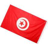 Tunisia National Flag Banner- Vivid Color Tunisia Flag Polyester