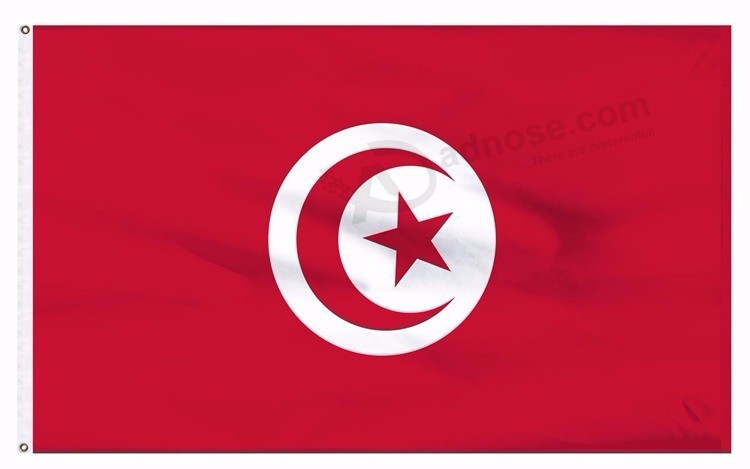 Copa do mundo de 2018 tunísia futebol time fã bandeira nacional