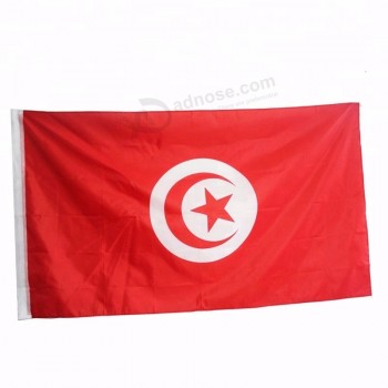 Drapeau de la nation en plein air durable 3 pieds x 5 pieds drapeau de la Tunisie pour les élections