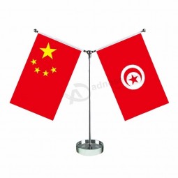 突尼斯金属桌旗/突尼斯桌面旗