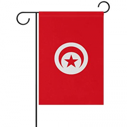 Decorative Tunisia Garden Flag Polyester Yard Tunisia Flags