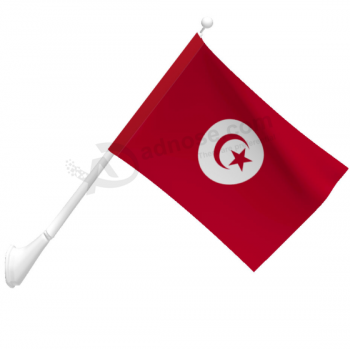 高品質ポリエステル壁掛けチュニジア国旗バナー