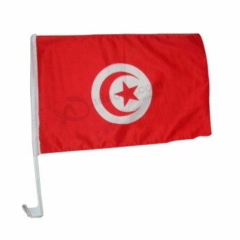 zeefdruk polyester Tunesië land Vlag autoraam