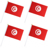 Tunesien Hand Flagge Tunesien Hand winken Stick Flagge
