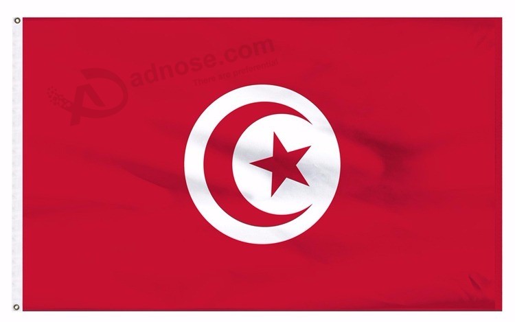 Copa del mundo 2018 tunez fanático del equipo de fútbol bandera nacional