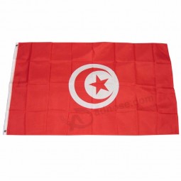 Custom 100% polyester digital print Middle East Tunisia flags