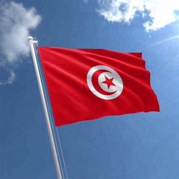 Fan de l’équipe de football de Tunisie de haute qualité Drapeau national