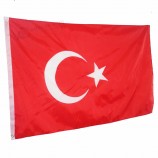 aangepaste goedkope polyester nationale vlag van Turkije