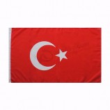 hohe qualität günstigen preis polyester türkei flagge 3x5 FT