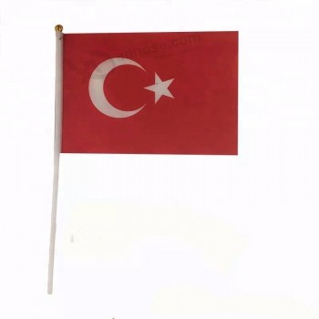 Turkije hand vlag promotie Turkije hand gehouden vlag met paal