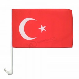 Wholesales 12x18inch Digital Printed Polyester Turkey Car Window Flags