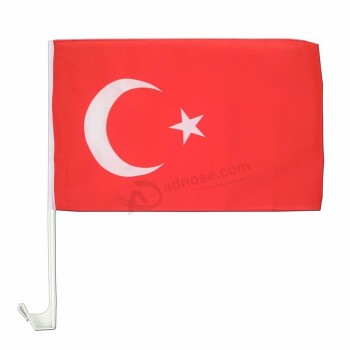 Wholesales 12x18inch Digital Printed Polyester Turkey Car Window Flags