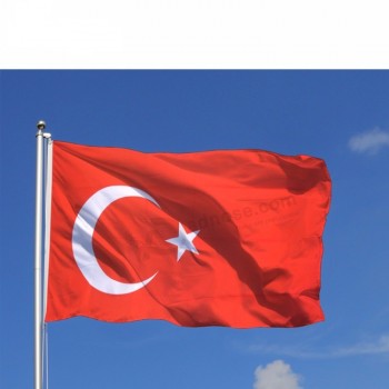 3x5 빨간색 흰색 터키 국가 달 별 터키 국기