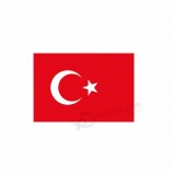 benutzerdefinierte digitale Großhandelspreis Herstellung Druck türkische Flagge