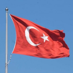 bandera de país de pavo de nación de oriente medio al por mayor personalizada