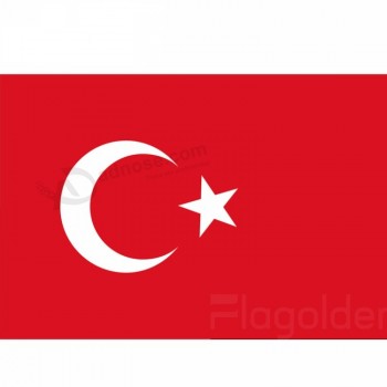 Turkey flag for advertising polyester high quality nylon oxford