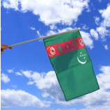 Ventilator zwaaiende mini Polen hand - held turkmenistan vlaggen