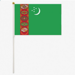 Festival Events Celebration Turkmenistan Stick Flags Banners