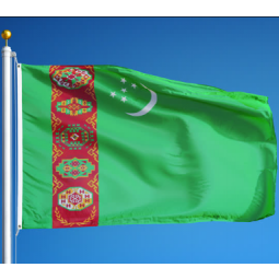 bandiera turkmenistan in poliestere stampa 3x5ft da esterno