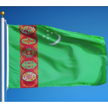hängende 3x5ft im Freien, die Polyester-Turkmenistan-Flagge drucken