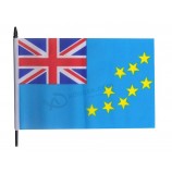 Tuvalu Medium Hand wehende Flagge mit hoher Qualität
