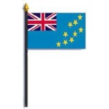 tuvalu flag - rayon - 4 '' x 6 '' mit hoher qualität