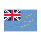 3ft. x 5ft. tuvalu flagge mit seitlicher polmanschette