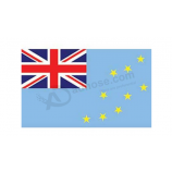 Tuvalu Flagge auf einem Stock 12 
