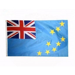 aangepaste tuvalu polyester opknoping nationale vlag