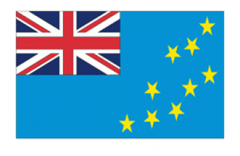 工厂批发定制4x6英寸图瓦卢人造丝装国旗