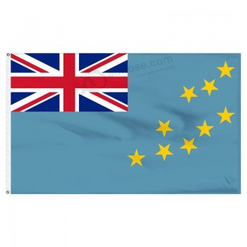 Tuvalu bandera de nylon de 3 pies x 5 pies con alta calidad y precio barato