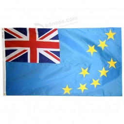 bandera de Tuvalu personalizada de alta calidad del fabricante - poliéster - 3 'x 5'