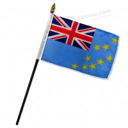 groothandel custom hoge kwaliteit tuvalu 4x6in stick vlag