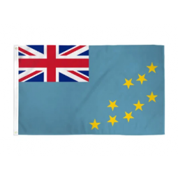 aangepaste tuvalu vlag 3x5ft polyester met hoge kwaliteit