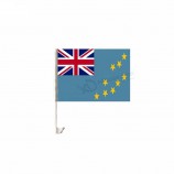 fabrik preis sublimation gestrickte polyester flag tuvalu autofenster flagge