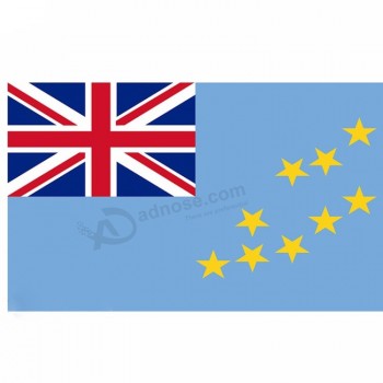 Drapeau corporel de football de pays personnalisé 90 * 150cm, drapeau de Tuvalu