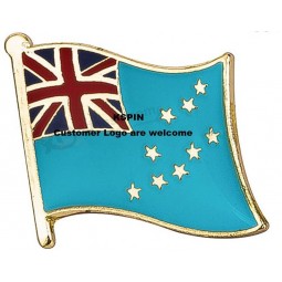 Tuvalu bandera insignia insignia Pin 10pcs mucho con alta calidad