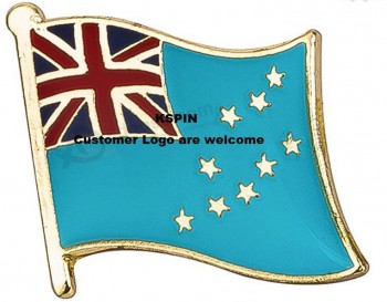 tuvalu flag badge Pin 10pcs muito com alta qualidade