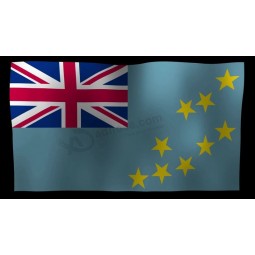 tuvalu flag 4K motion loop después de plantilla de efectos