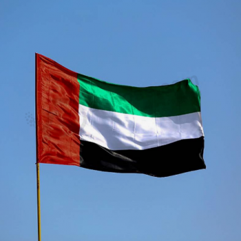 Célébration de la fête nationale des Émirats arabes unis Impression de polyester Drapeau des Émirats arabes unis