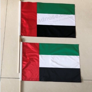 bandiera della mano degli Emirati Arabi Uniti